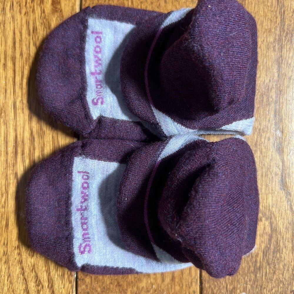 Smartwool Womens Run Targeted Cushion Low Ankle Purple Wool Blend Advanced Sz L - Picture 7 of 12